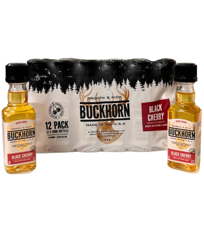 BuckhornBlackCherryWhiskeyShooters12x50mL
