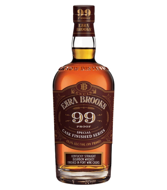EzraBrooks99ProofBourbonFinishedinPortWineCasks750mL