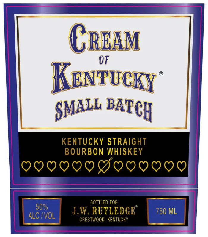J.W.RutledgeCreamofKentuckySmallBatchStraightBourbon750mL
