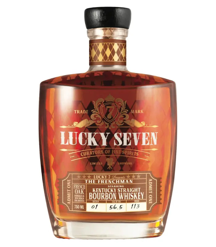 LuckySevenTheFrenchmanFrenchOakStraightBourbon750mL