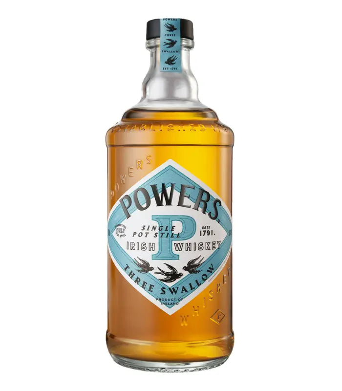 PowersThreeSwallowSinglePotStillIrishWhiskey750mL