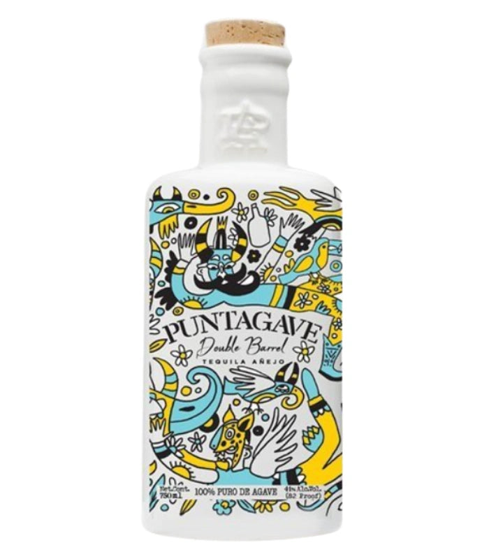 PuntagaveDoubleBarrelTequilaAnejoCeramic750mL