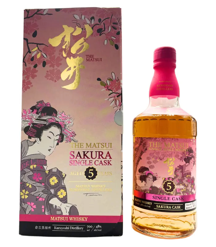 TheMatsui5YearSakuraSingleCaskJapaneseWhiskey700mL