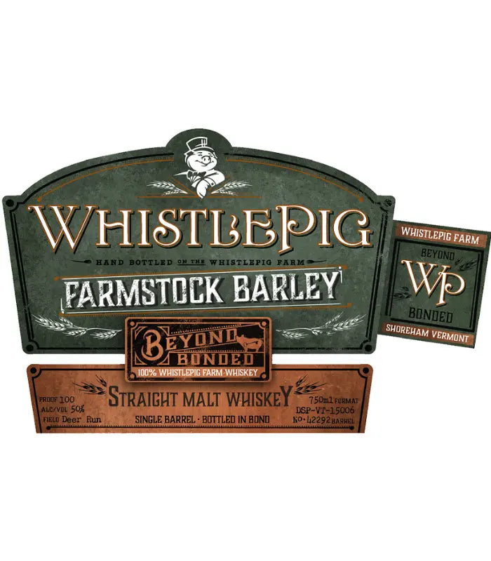 WhistlePigFarmStockBarleyBondedSingleMaltWhiskey750mL